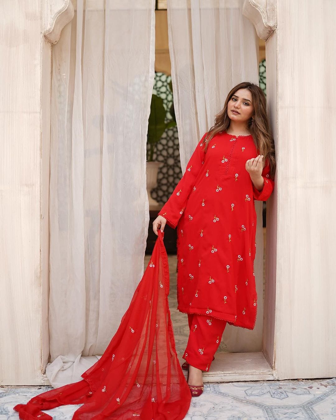 3Pc Embroidered cotton lawn Dress for Women