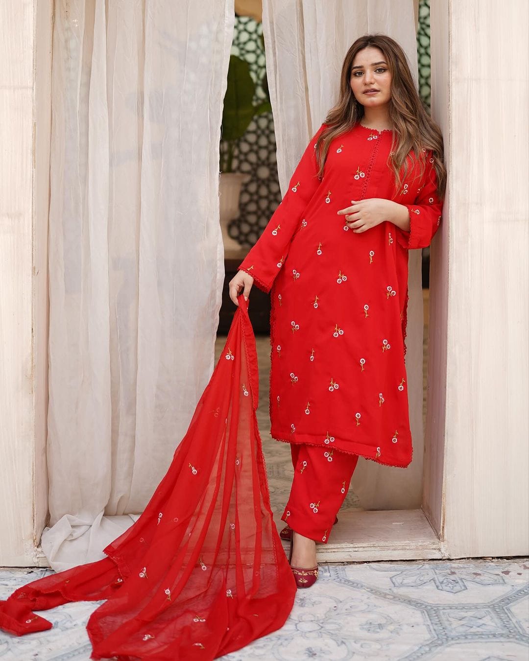 3Pc Embroidered cotton lawn Dress for Women