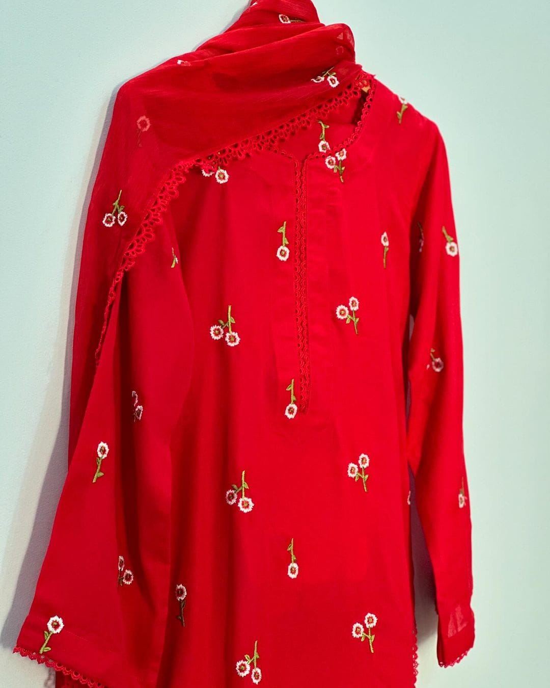 3Pc Embroidered cotton lawn Dress for Women