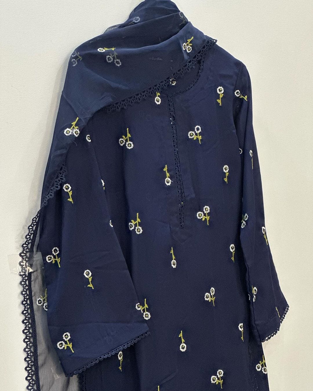 3Pc Embroidered cotton lawn Dress for Women