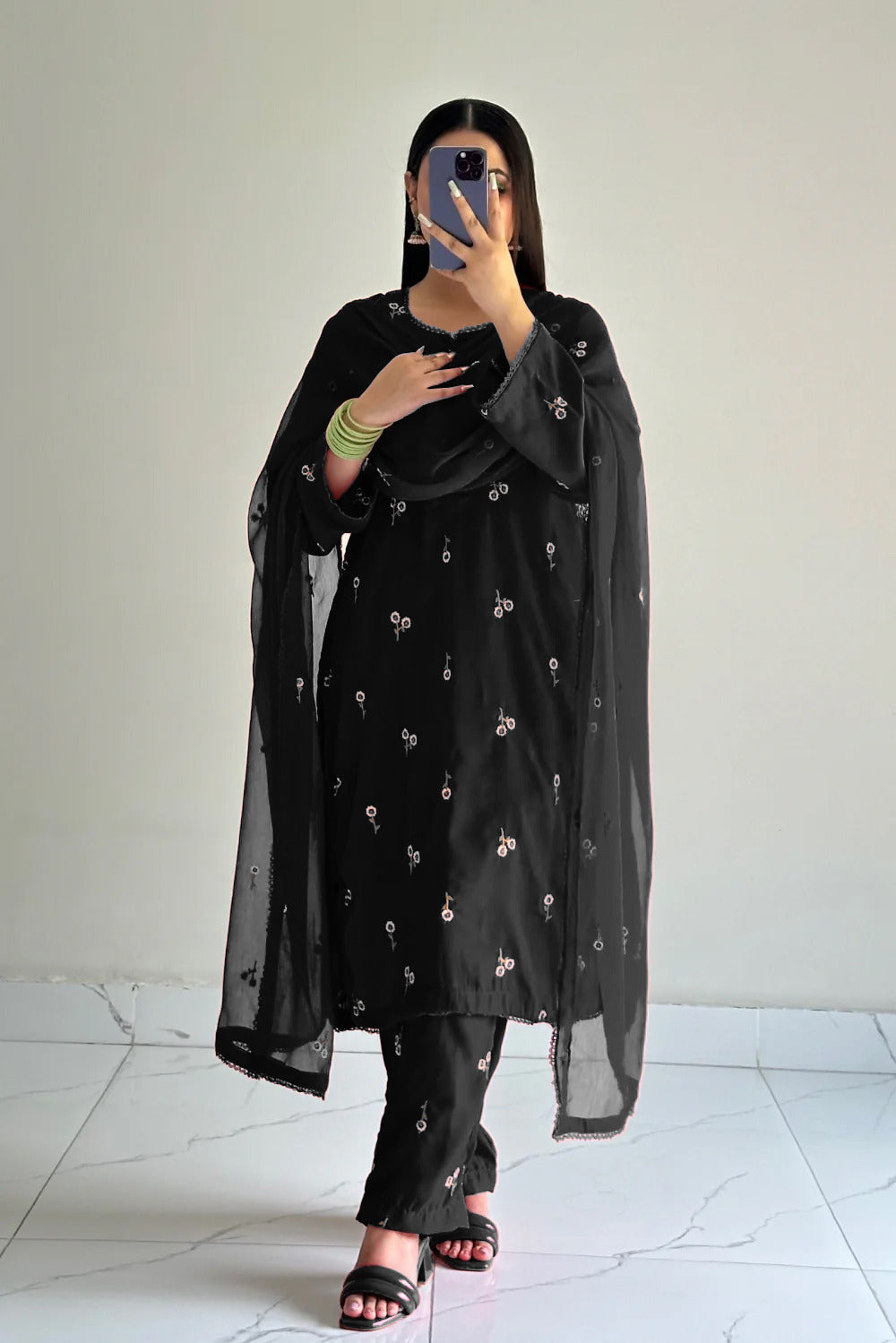 3Pc Embroidered cotton lawn Dress for Women