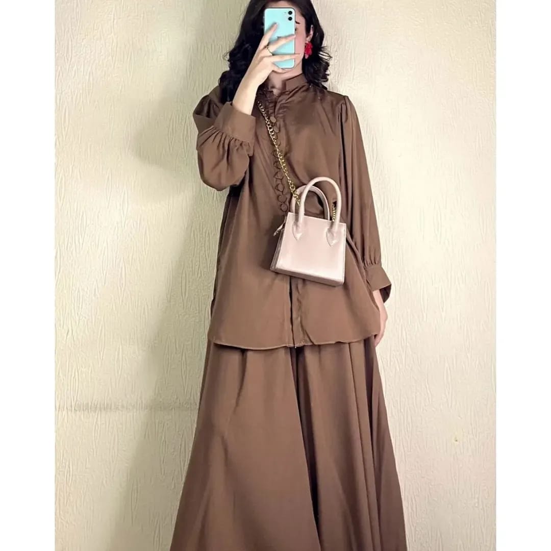 2pc western Flapper and shirt Dress for Women